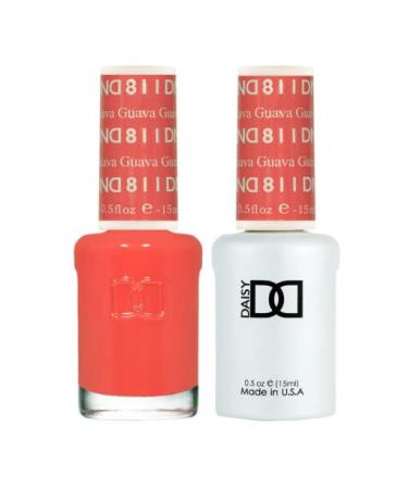 DNDDC Duo 811 Guava - Gel & Matching Lacquer Polish Set  0.5 Ounce (DNDDIASY-811G)