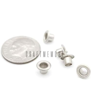 CRAFTMEMORE 1/8 Inch ID Grommets Eyelets 3MM Hole (200pcs, Antique Brass) - Self Backing Eyelet for Bead Cores, Clothes, Leather, Canvas - Buy Online on GoSupps.com