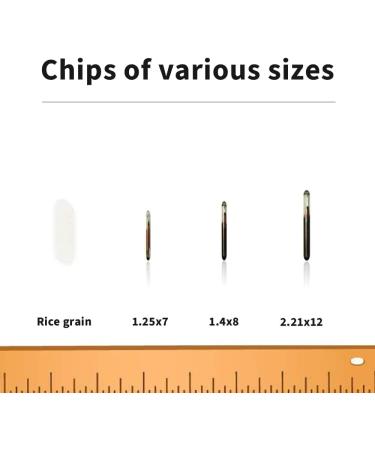 Yanzeo 50 PCS Microchip for Pets - 1.4x8mm RFID Tags for Dogs Cats & More | ISO11784 FDX-B 134.2 kHz | Microchip Registration Included - Buy Online on GoSupps.com