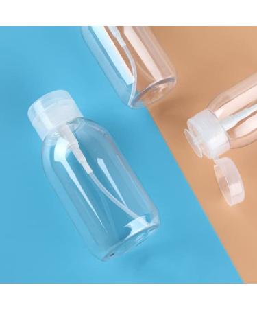 2Pcs 500ml Nail Polish Remover Pump Bottles - Empty Dispenser with Flip Top Cap for Makeup - Clear - Buy Online on GoSupps.com