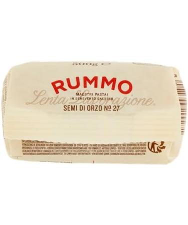  Rummo Rummo Pasta Semi di Orzo No. 27 Pack of 16 Italian pasta made from durum wheat semolina 500g + 1 330ml can of peach iced tea for yoga - Buy Online on GoSupps.com