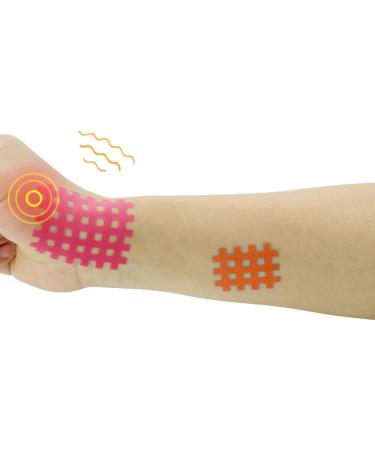 10pcs Muscle Tape Spiral Cross Elastic Rayon Breathable Sports Tape for Knee Shoulder(Skin Color 1 Piece 9 Stickers) - Buy Online on GoSupps.com