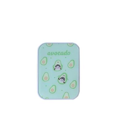 Optometry lens container contact lens-container box contact lens contact lens box several couples of personalities two-part for girls simple cute portable compact storage (green