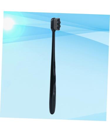 Travel Toothbrush with Dental Bristles - Gatuida Oral Care Tool for Effective Tooth Cleaning (Black 1 Pack) - Buy Online on GoSupps.com