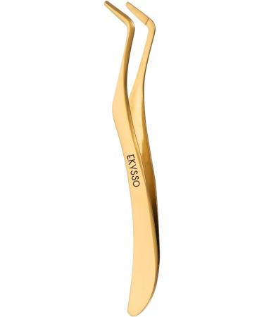 EKYSSO Eyelash Applicator Tools Set 2 PCS DIY Cluster Lash Tweezers Eyelash Clusters Tweezers for False Lashes Professional Curved Eyelashes Extension Tweezer for Individual Cluster Strip Lashes. - Buy Online on GoSupps.com
