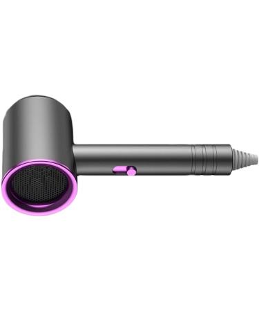 Hair Drier Mute 360 Degree Rotatable Nozzle Fast Drying ABS PP Portable Blow Dryer for Home Salon Grey With Blue Light - Buy Online on GoSupps.com