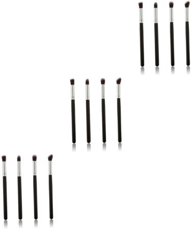 Healeved 12 Pcs Eye Make-up Brush Kit Lip Scrubber Brush Eyeshadow Brushes Eye Shadow Brush Lip Scruber Black - Buy Online on GoSupps.com