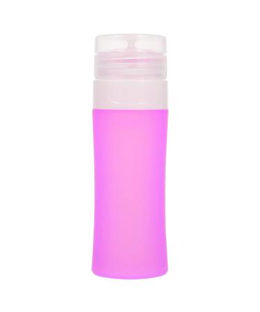 HEMOTON Travel Bottle 60ml Travel Size Container Refillable Squeezable Travel Accessories for Toiletries Green Purple 11.4X3.6CM