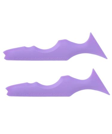 BIUDECO 2pcs Silicone Beauty Ruler Birthday Crown Boy Makeup Lipstick Winged Eyeliner Stencil Seal Make up