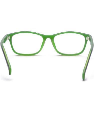 ALWAYSUV Blue Light Blocking Glasses for Kids & Teens - Square Frame Green | Anti Blue Ray Computer & Gaming Eyewear - Buy Online on GoSupps.com