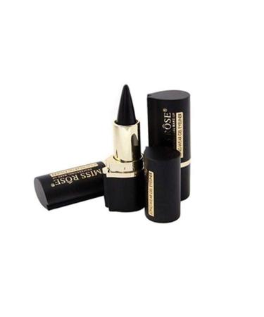 Divistar Waterproof Smokey Eyes Eyeliner Eye Pencil Gel Eyeliner Sticker Dick Black Bold Eyes Liner Gel Pencil Cosmetic MakeUp (Black)