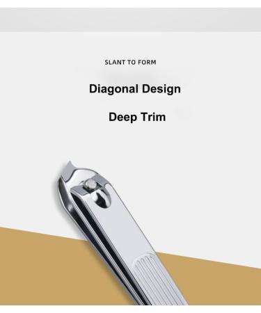 Nail Clipper Set - Stainless Steel Manicure & Toenail Clippers Nail File & Earpick - Durable Yellow Nail Care Kit - Buy Online on GoSupps.com