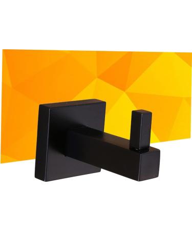 Alipis 2pcs Towel Hook Wall Mounted Towel Holder Coat Hook Towel Hanger Clothes Hook Accessories Matte mediumx2pcs Blackx2pcs - Buy Online on GoSupps.com