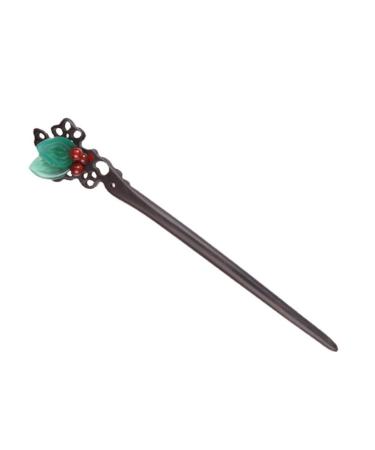 LALAFINA Antique Style Leaf Hairpin Womens Hair Clips Women Hair Sticks Ancient Style Headdress Headwear for Women Hanfu Hair Accessories Wooden Hair Stick Chopsticks Miss Manual