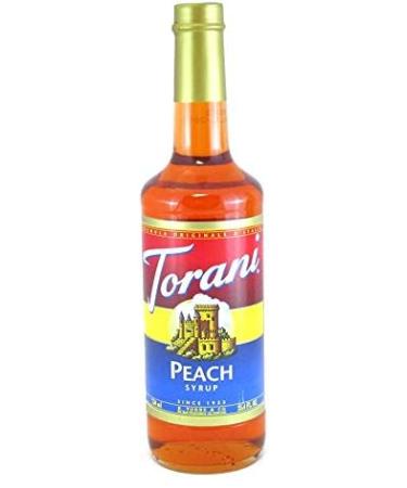 Torani Peach Flavor Syrup 750ml & Flavored Flavour Syrup Pump for 750ml Flavor Syrup + Syrup Pump - Buy Online on GoSupps.com