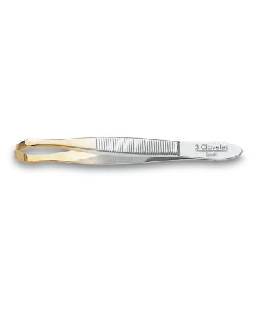Claveles 12234 Pinza DEPILAR Krabbe Spitze Gold 8 cm