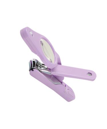 Beaupretty 1pc Nail Clippers Nail Trimmer Nail for Men Cat Claw Trimmer Nail Clipper with Magnifier Cuticle Clippers Nail Clippers with Magnifier Portable Nail Cutters Japan Puppy 15*4.5*1.6cm Purple