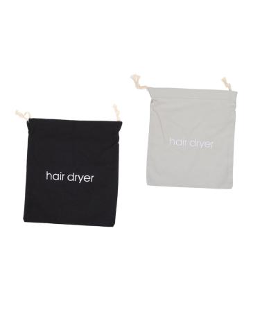 Angoily 2pcs Hair Dryer Storage Bag Duffle Bag for Travel Hair Dryer Bag Travel Guest Room Supplies Dust Bag 33.00X30.00X0.50CM As Shown