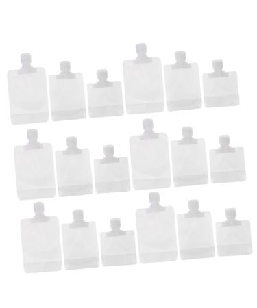 DOITOOL 1 Set Flap Lotion Bag Portable Spout Pouch Spray Lotion Dispenser Container Hand Soap Bottle Travel Size Container Liquid Makeup Reuseable Wash Bag Bye Frosted Clamshell