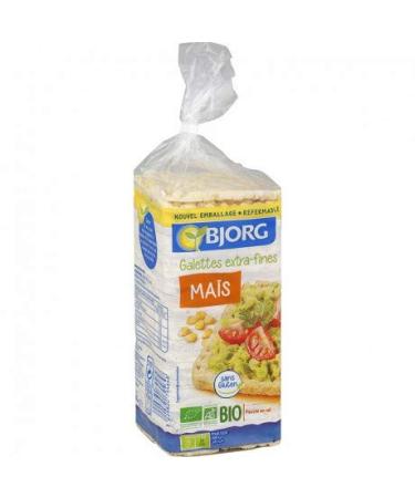 BJORG - Extra Thin Corn Cakes 130G - Pack of 4
