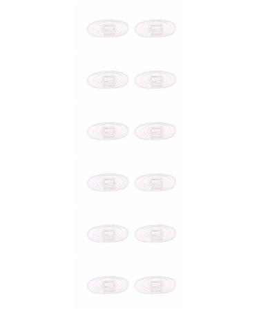 Clear Clip-on Snap-in Nose Pads for Oakley Glass Frames OX5079 OX5038 OX5066 OX5088 OX3102 OX3111 Etc 6 Pairs