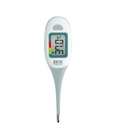 BIOS Diagnostics 5 Second Digital Thermometer for Oral Rectal Axillary 5 Second Reading Auto Shut Off Storage Case Included