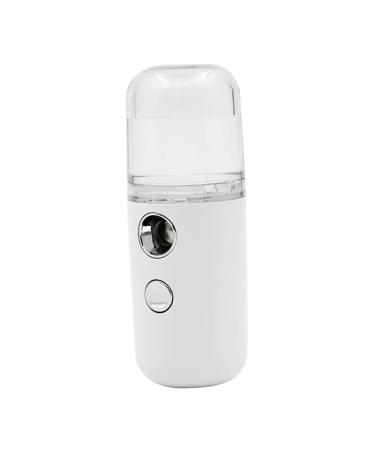 BIUDECO 1pc Air Humidifier Nanometer Sprayer Clipper Guard Holder Mini Facial Sprayer Spray Humidifier White
