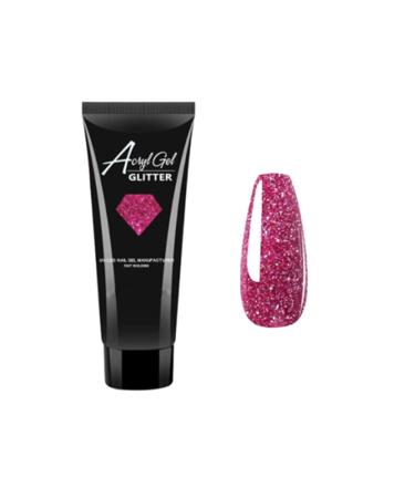 15 ml polygel long -lasting gel nail extension glitter nail builder gel for nails professional diy nail art and beginner DIY (b)