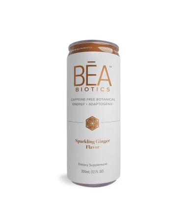 Isagenix BEA Biotics - Caffeine-Free Botanical Energy Drink - Supports Gut & Digestive Health - Aids Healthy Metabolism - Good Source of Fiber - Sparkling Ginger, 12 fl oz