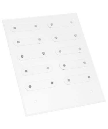 minkissy 1 Set Nail Display Board Nail Display Polish Board Nail Art Display Rack Nail Color Cards Diy Nail Display Stand Fake Nails Display Board Acrylic To Color Work Graphics Card 20x16cm Transparent 1