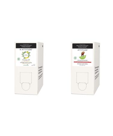 ATTITUDE Liquid Hand Soap + Dishwashing Liquid EWG Verified Plant and Mineral-Based Vegan Personal Care and Cleaning Products Bulk Refill Format