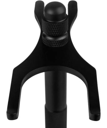 Shop Lefeda Men's Shaving Brush & Holder | Black Stainless Steel | 15.5 cm Fashionable Design | International Shipping - Buy Online on GoSupps.com