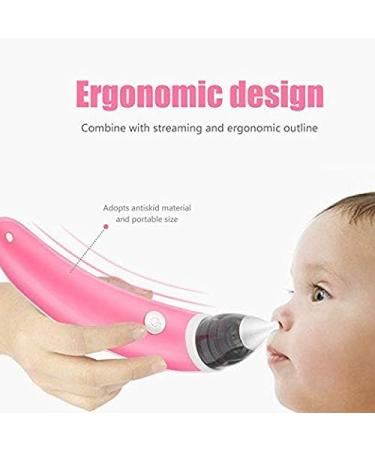 YAVOCOS Baby Nasal Aspirator Electric | Safe Hygienic Nose Cleaner for Newborns | 2 Sizes of Nose Tips | Oral Snot and Booger Sucker | Red - Buy Online on GoSupps.com