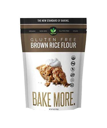 Big Green Organic Food- Organic Brown Rice Flour, Gluten-Free, Kosher, Artisan Baking (1)