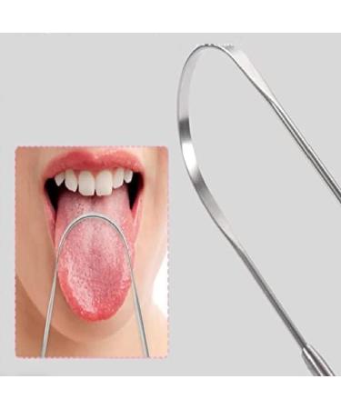 2-Pack Stainless Steel Tongue Cleaners & Storage Case | Antibacterial Dentist Recommended Eco-Friendly Tongue Scraper for Bad Breath Removal - Buy Online on GoSupps.com
