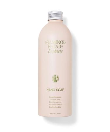 Flamingo Estate Women's Jasmine & Damask Rose Hand Soap 16 Fl Oz (Pack of 1) Green