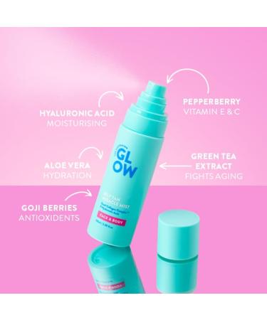 Australian Glow Miracle Mist Self Tanner for Face & Body w/Quad-Collagen Complex & Hyaluronic Acid 3.38 fl. oz / 100ml - Buy Online on GoSupps.com