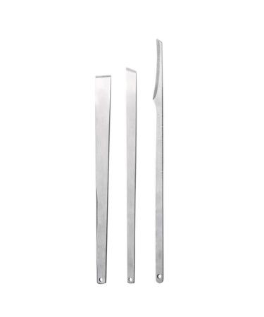 Beaupretty 3st Manik rschneider Beauty Set Pedicure File Nail Heber Tool Fingernail Fee Nagle Movement Foot Care Set Tight Nail Movement Foot grass pile 3-part suit Rostfreier steel