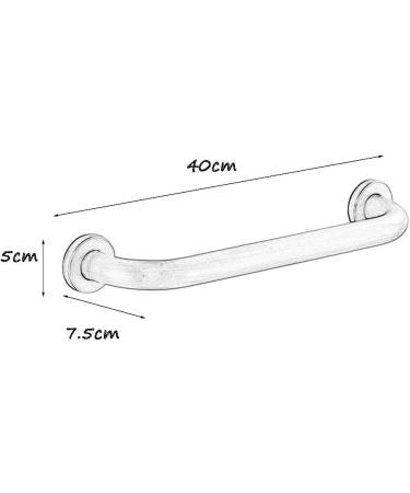 Grab rails for bathroom outdoor Grab Bars 40cm Bathroom Railings Wall Mounted Grab Rails Brass Brushed Safety Support Rail Handrails For Elderly/Disabled - Buy Online on GoSupps.com