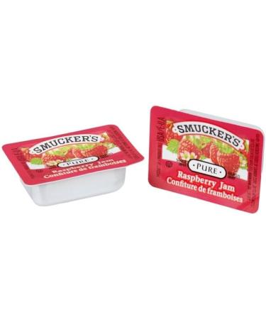 Breakfast Duo of Raspberry Jam and Hazelnut Spread Goodness - 15 Smuckers Raspberry Jelly and 15 Hazelnut Spread Packets (15g) On-The-Go Portion Control Pack for Travelers & Meal Prep 30 individual Portions Total - Comes with a one of a kind sticker by Pa - Buy Online on GoSupps.com