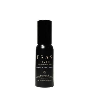 ESAS Hamam Organic Deodorant Body Spray 3.4 oz (Jasmine & White Amber)