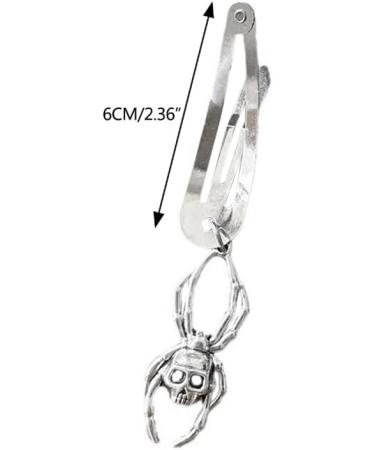 JSGHGDF Simple Snap Clip Kid Hairpins Pendant Metal Hair Clip Skull with Pendant Handmade Hairpins Snap Hairpins 1 - Buy Online on GoSupps.com