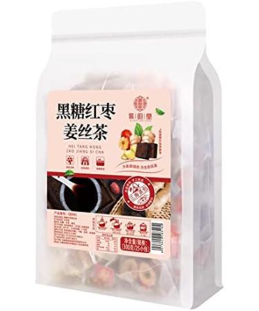 Black sugar red jujube ginger silk tea 10.58 oz (12g 25packets) Ginger flavor Jujube tea 300g - Buy Online on GoSupps.com