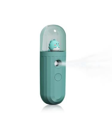 Nano Mister, Mate2GO Eyelash Nebulizer Nano Facial Mister Cool Mist Steamer Handy Mist Sprayer Moisturizing & Hydrating for Skin Care, Makeup, Eyelash Extensions, USB Rechargeable - Green