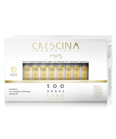 Labo Crescina Transfermic MPS RI-CRESCITA 500 Anti-Hair Loss for Women 40 Ampoules