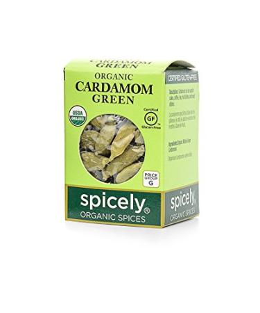 Spicely, Cardamom Green Organic, 0.2 Ounce
