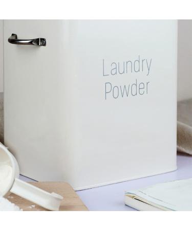 Vklopdsh Beautiful Powder Coating Metal Washing Powder Box Storage with Scoop (Green S) - Buy Online on GoSupps.com