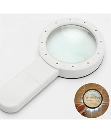 Glass Glass with LED Lights 100MM Handheld Optical HD Loupe Reading Identification Maintenance Elderly Magnifier HD Expansion Mirror - Magnification: 30 T Magnifier for Re Made in China - Buy Online on GoSupps.com