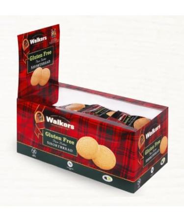 Walkers Gluten Free Shortbread Rounds (2's) 24 x 30gm (Pack of 2)