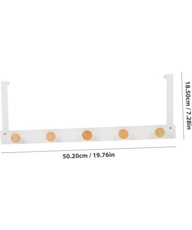 Cabilock Door Hook Hat Hooks Hangers Over Door Towel Hook Home Hook Over Door Towel Rack Back Door Iron Hook 50.20X18.50X4.00CM White - Buy Online on GoSupps.com